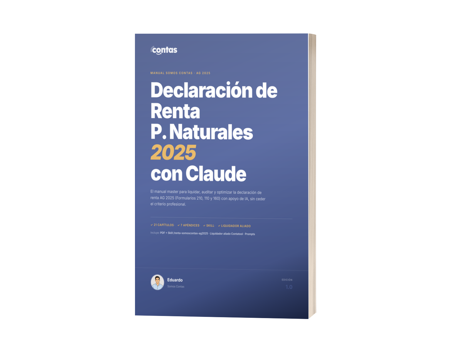 Declaración de Renta P. Naturales 2025 con Claude — Somos Contas